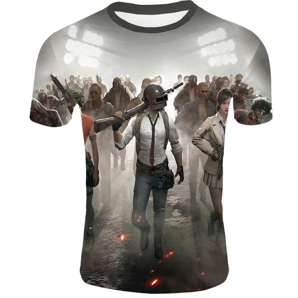 Hot Game 3D Print PUBG T-shirt Men/Women Fashion Hip Hop Short Sleeve Tee  shirt pubg 3d T shirt Men Summer Casual Tops