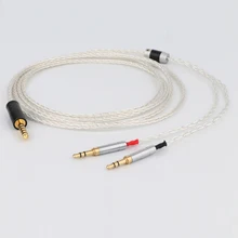 

Preffair Hi-end OCC Silver Plated HiFi headphone cable earphone cable 4.4MM Balanced Male to 2x3.5MM plug For Classics Sony