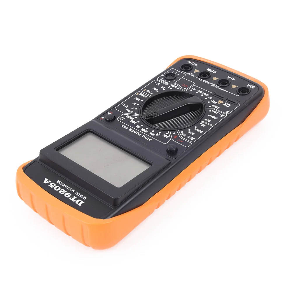 Pro DT9205A Цифровой мультиметр с ЖК-дисплеем AC/DC Амперметр тестер сопротивления емкости