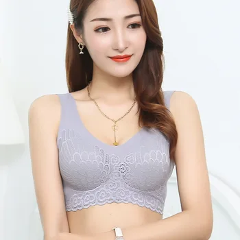 

Latex Seamless Bra Women Push Up Underwear Cooling Gathers Shock-Proof Pad Female Intimate Fashion Soft Comfortable Bralette