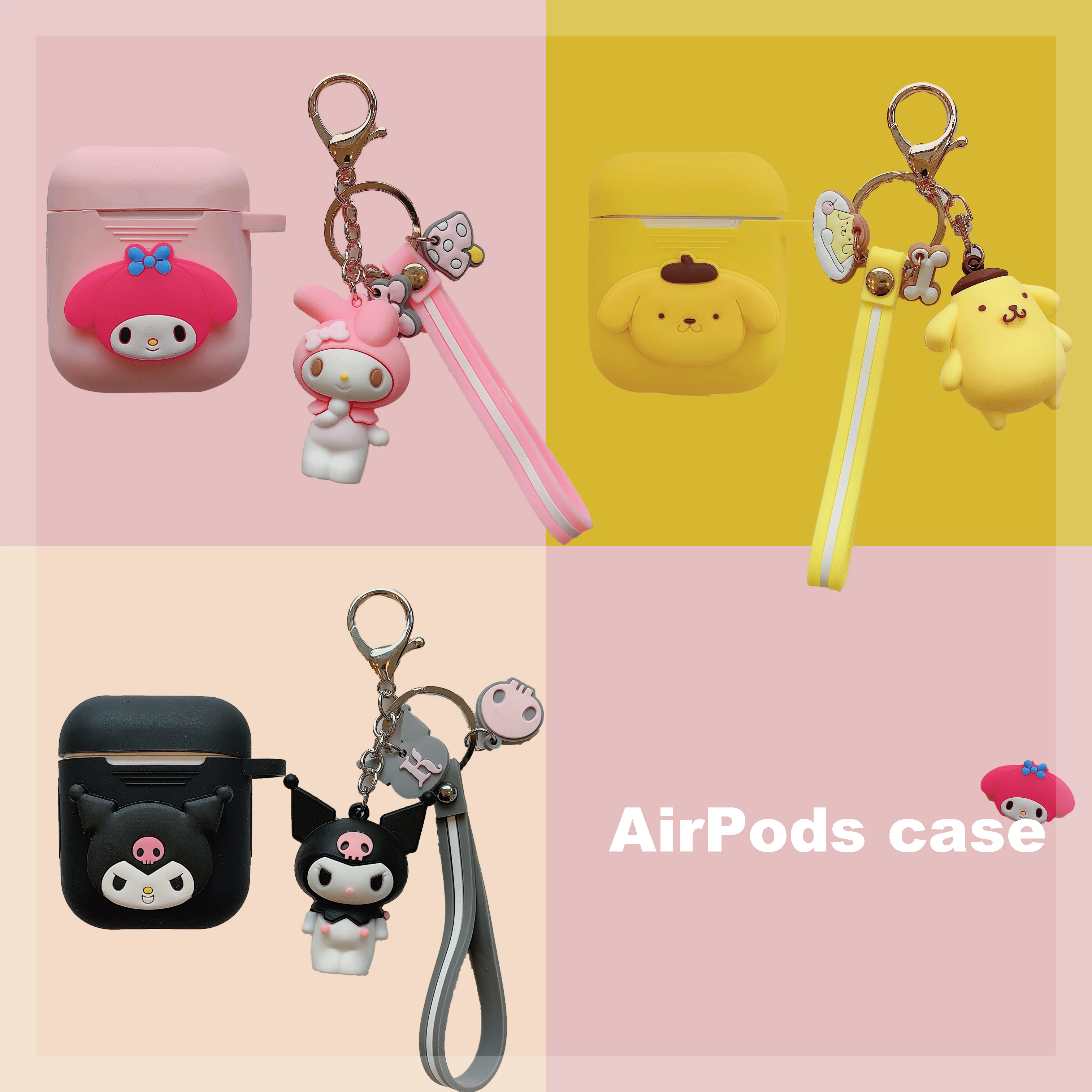 

Luxury Tassel Case For Airpods Case Soft TPU Silicone Cute Cartoon Cover For Airpods 1 2 Case Cover For Air pods Airpod Cover