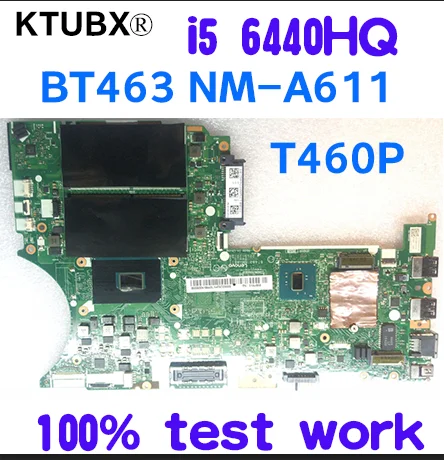 BT463 NM-A611 подходит для lenovo Thinkpad T460P ноутбук материнская плата i5 6440HQ 01YR828 01HX063 01AV855 01YR831 01AV858