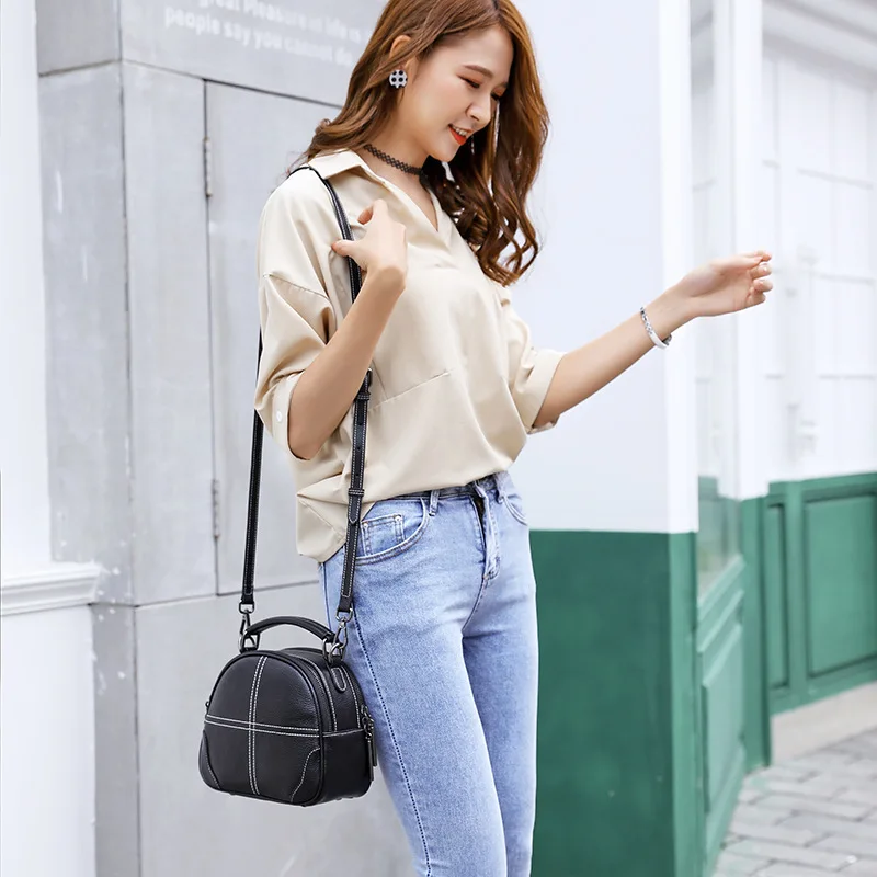 

WOMEN'S Leather Bags New Style Trend Fashion Handbag Fashion Korean-style Versatile Broadband Shoulder Bag Women's Shoulder Retr