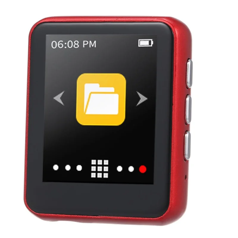 RUIZU M4 Portable Mini Bluetooth MP3 Player 1.8" Full Touch Screen HiFi Music Player with FM Radio E-book Pedometer Video Player 