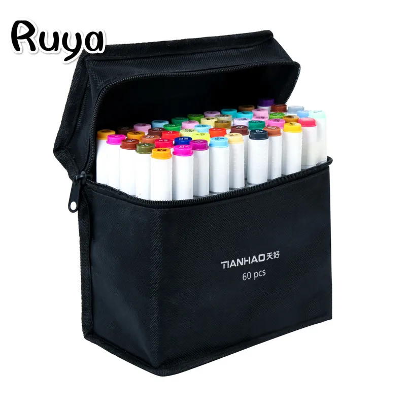 

stabilo Art Marker 30/40/60/80/168Colors Alcohol Based Dual Head Sketch copic Markers highlighters Brush Pen Draw Manga Design
