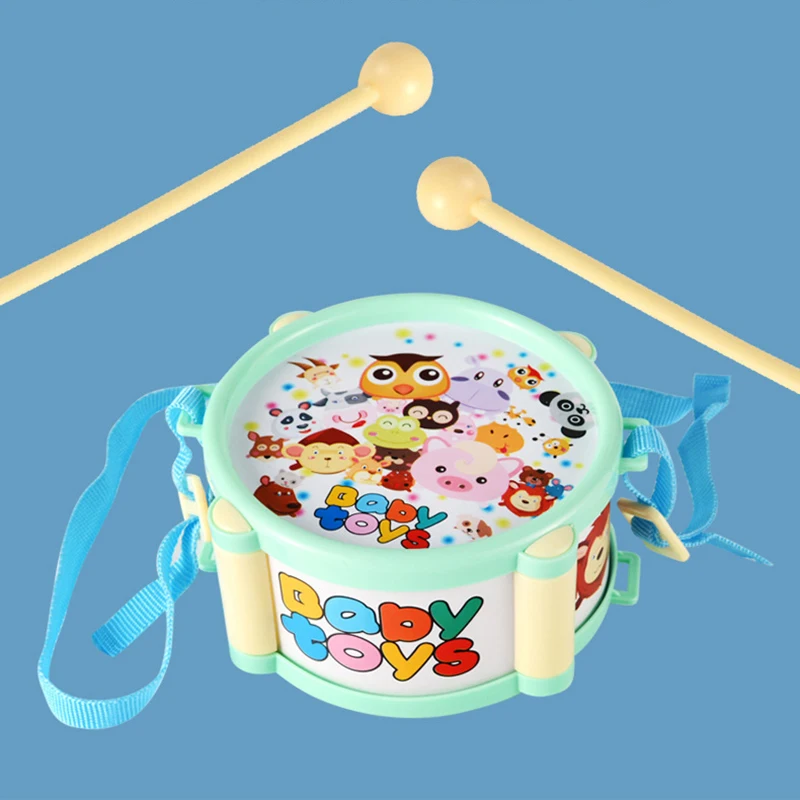 Kids6 pcs/set Musical Instrument Toy Trumpet Drum Sand Hammer Band Kit Children Music Toy Colorful Baby Educational Toy Gift