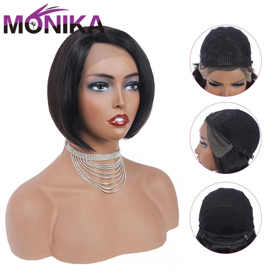 Monika U Part парик # T1BS27 Омбре Бразильские короткие парики из человеческих волос Remy