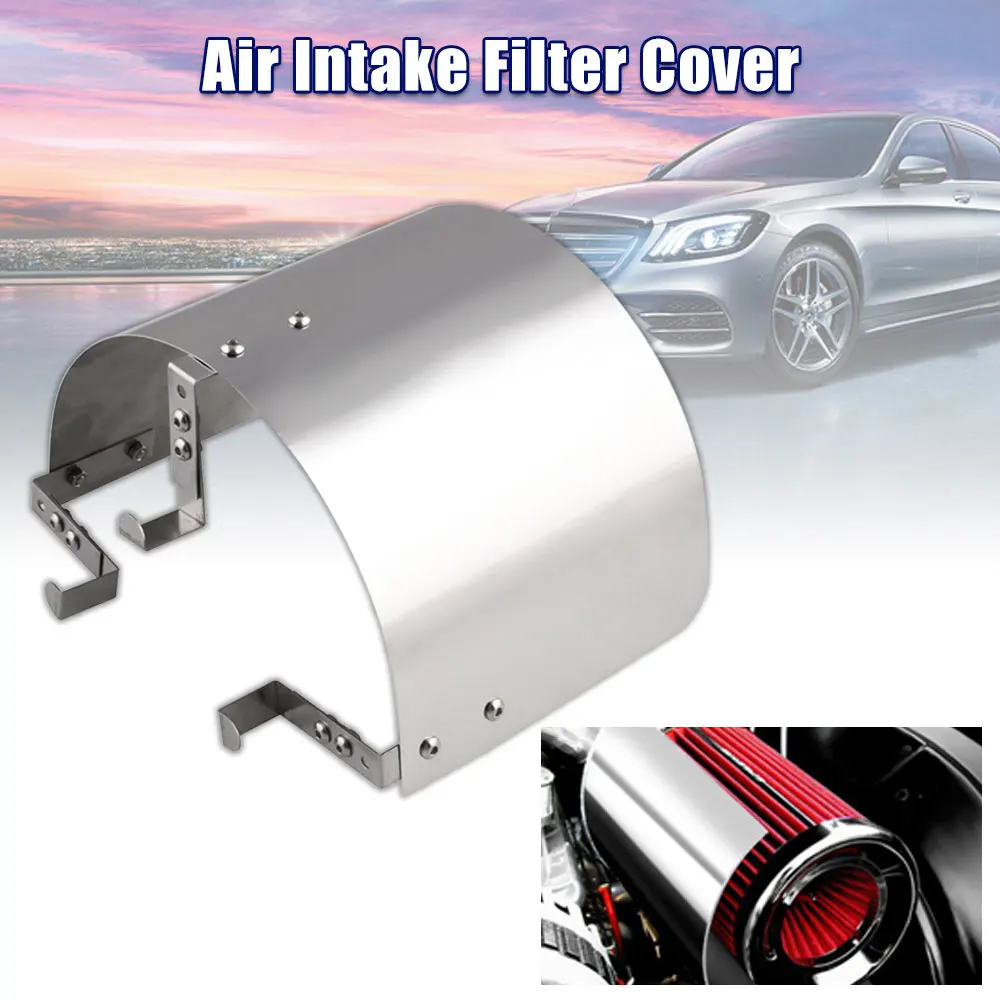 Air Intake Filter Cover Heat Shield for Racing Car 2.25" TO 3.5
