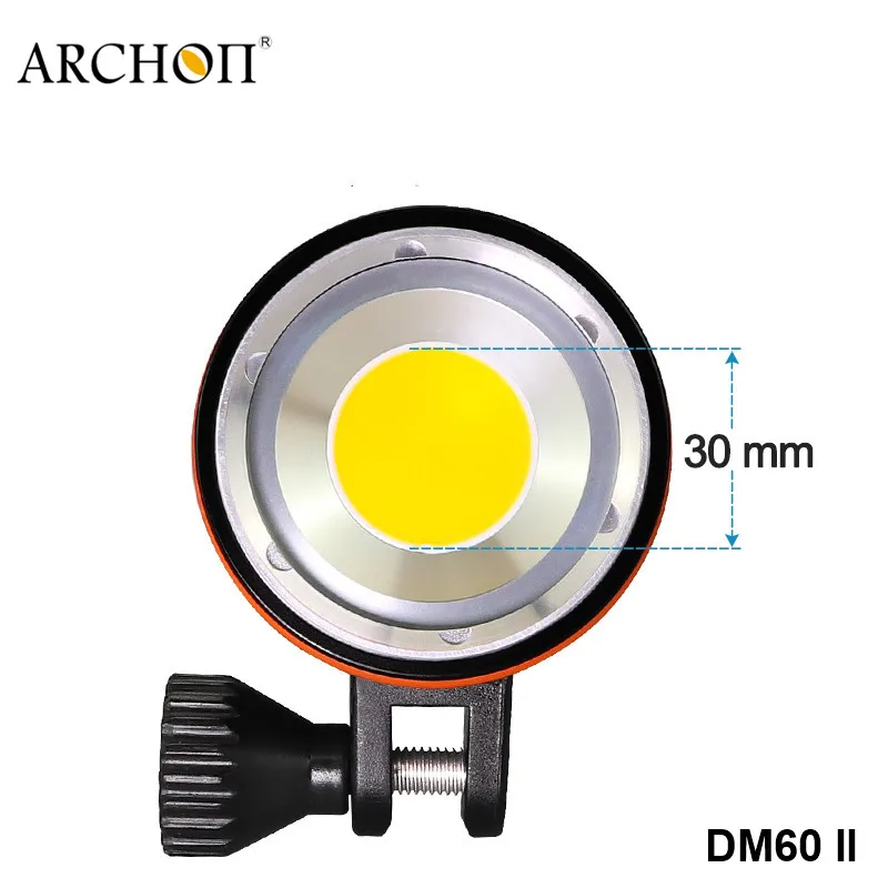 US $381.68 Archon DM60 Cree COB High CRI Diving Video Photography Flashlight High Power Rechargeable 12000lm Underwater Dive Searchlight