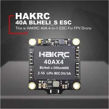

40A 4-IN-1 BLHELI_S ESC Mini F3 F4 Flight Controller Board Built-in Barometer OSD 20x20mm Brushless Support 4S For FPV Drone