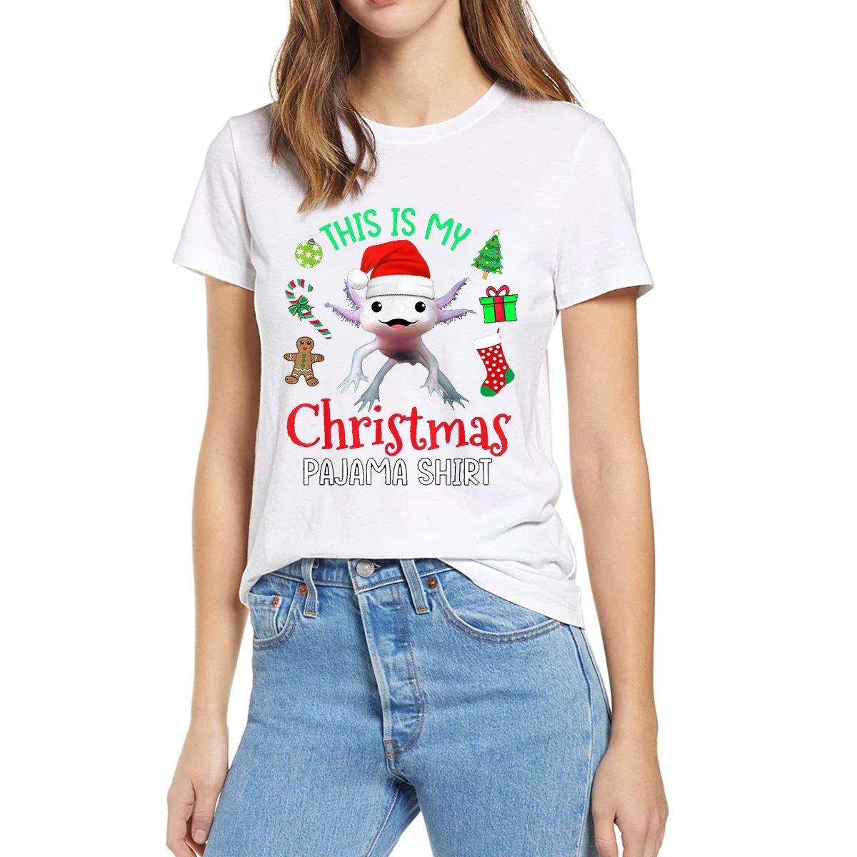 This Is My Christmas Pajama Axolotl 