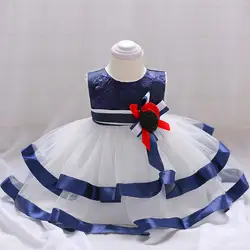 От 1 до 3 лет Одежда для новорожденных Детское платье с цветочным узором для девочек платье принцессы доходящая до пола Тюль платье с