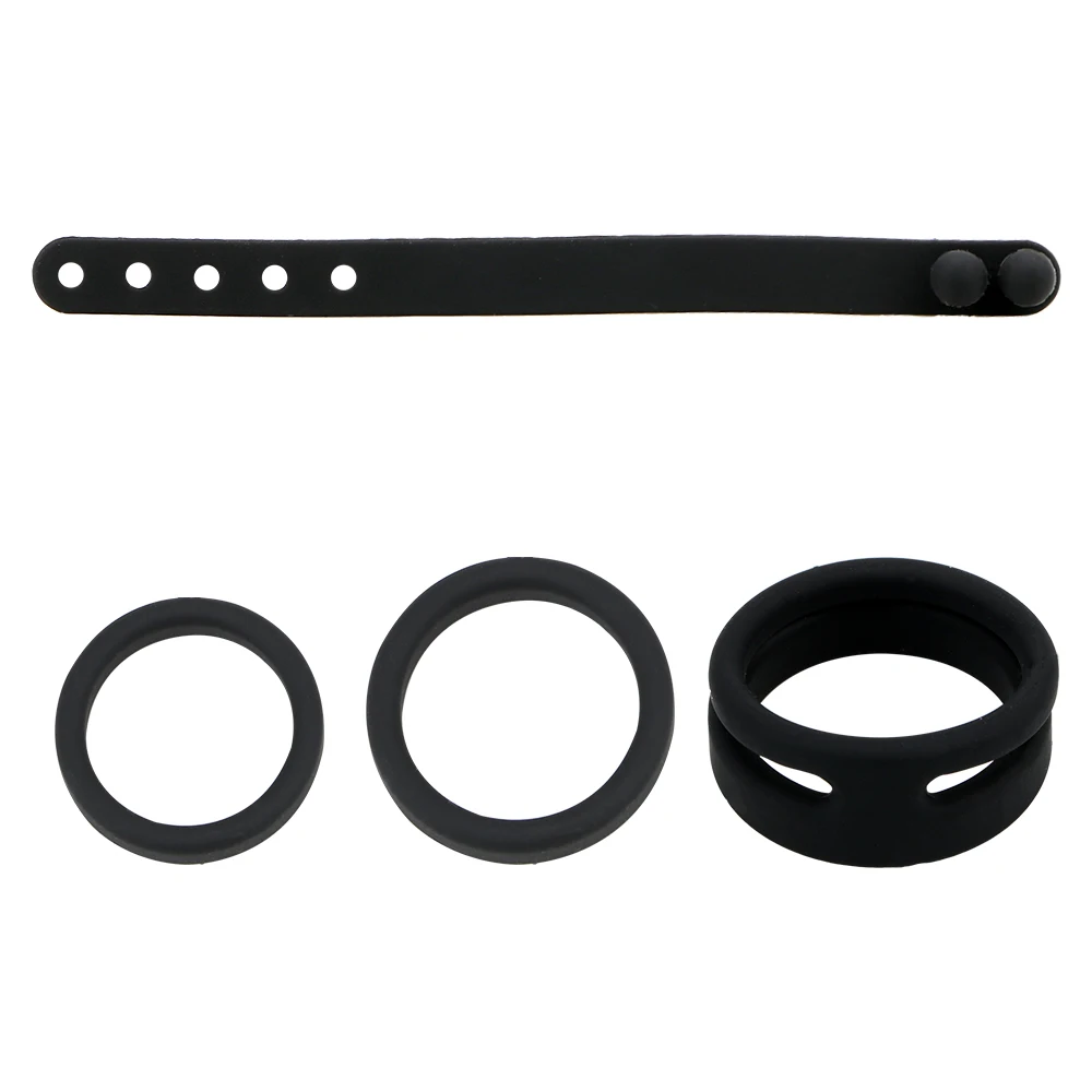 Cock Ring Set For Men Delaying Ejaculation Rubber Enhancement_voghion.com