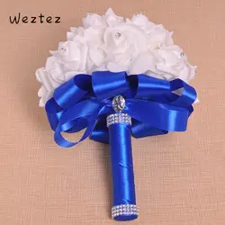 Кристалл Свадебный букет горный хрусталь свадебный букет для невесты белый искусственный цветок розы аксессуары SPH164