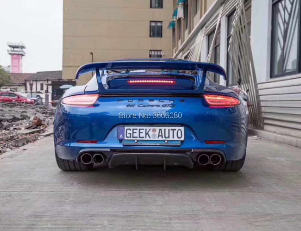 Для Porsche 911 991,1 GT3 VRX Стиль 2012 2013 углеродного волокна задний бампер для губ задний спойлер протектор