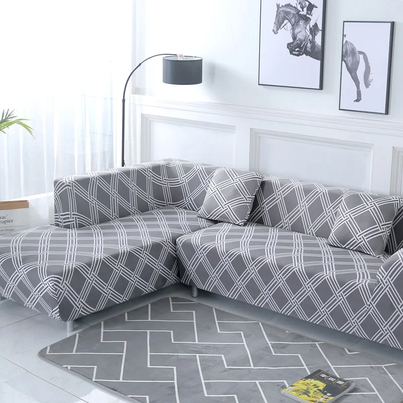 L Форма диван крышку плотно обернуть все включено секционные эластичные диван охватывает диване покрытия чехлов 1/2/3/4 сиденья - Цвет: 5824