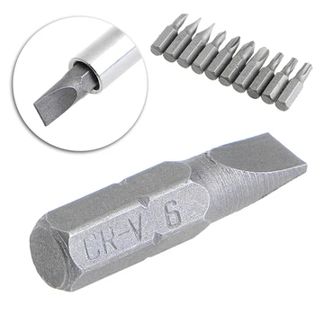 

10Pcs Precision Tool 1/4" Hex Shank Screwdriver Bit