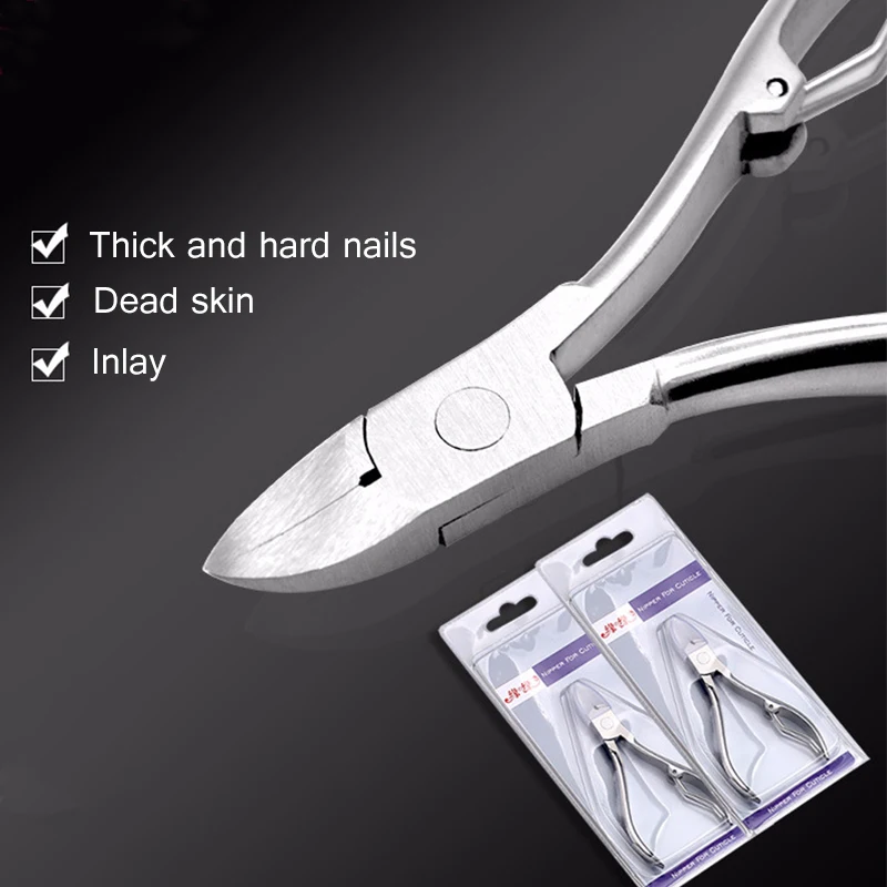 Нержавеющая сталь кусачки для кутикулы профессиональные ножницы для удаления пальцев Уход за ногтями Маникюр клипер для ногтей мертвой кожи Инструменты серебро
