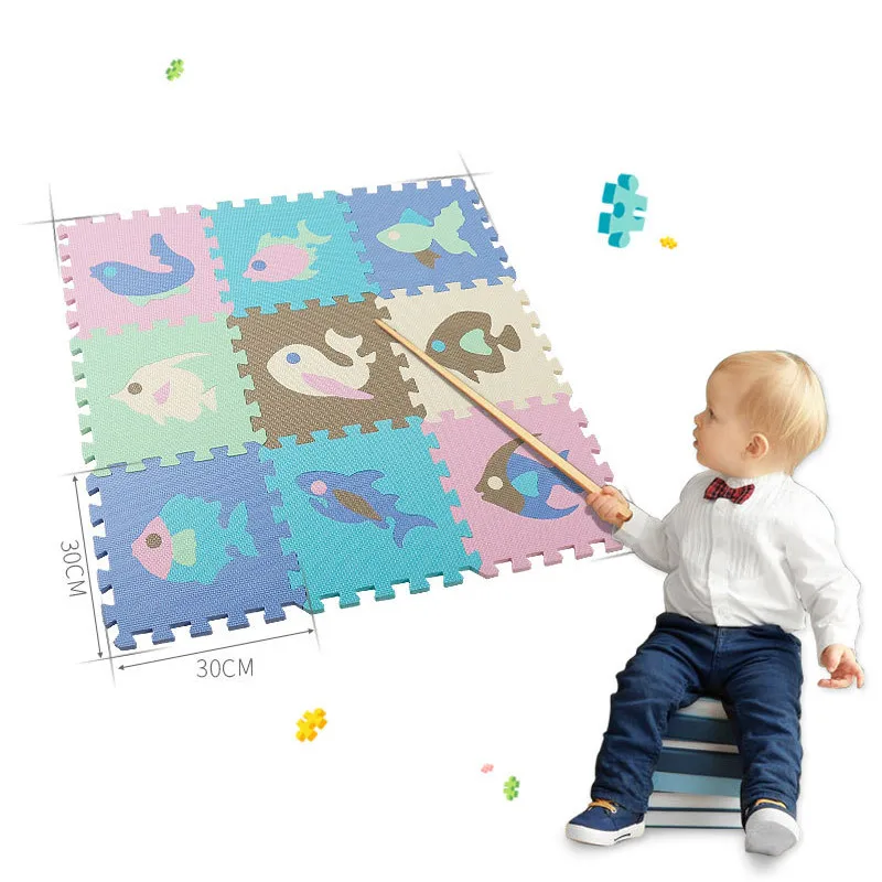 

Early Education Puzzle Animal Assembled EVA Mats Non-slip Waterproof Anti-collision Children's Mats Game Crawling Mat