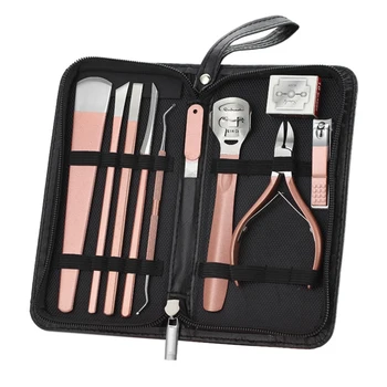 

10 in 1 Professional Foot Care Kit Pedicure Tools Set Stainless Steel Foot Rasp Foot Dead Skin Remover