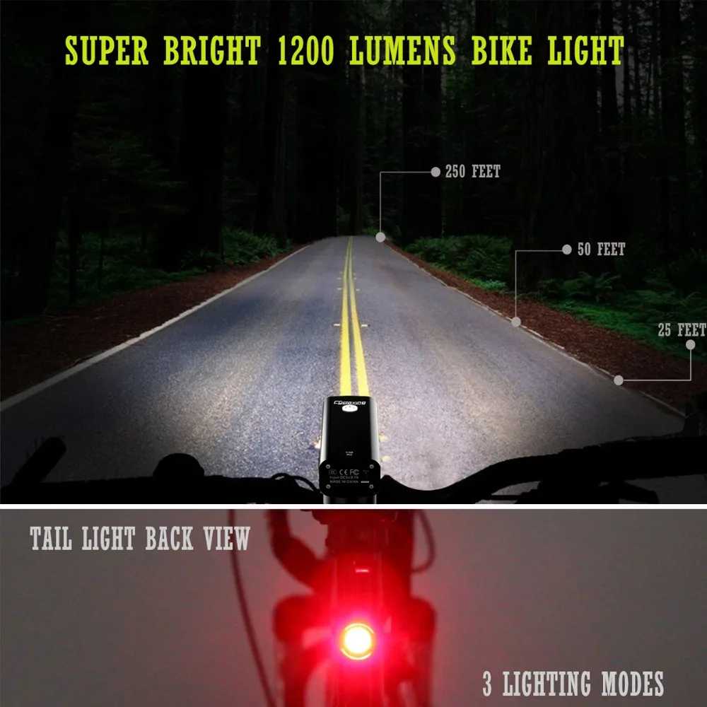 Велосипедная Передняя светильник Светодиодная лампа вспышка светильник широкий прожектор светильник Перезаряжаемые Водонепроницаемый MTB велосипед аксессуары