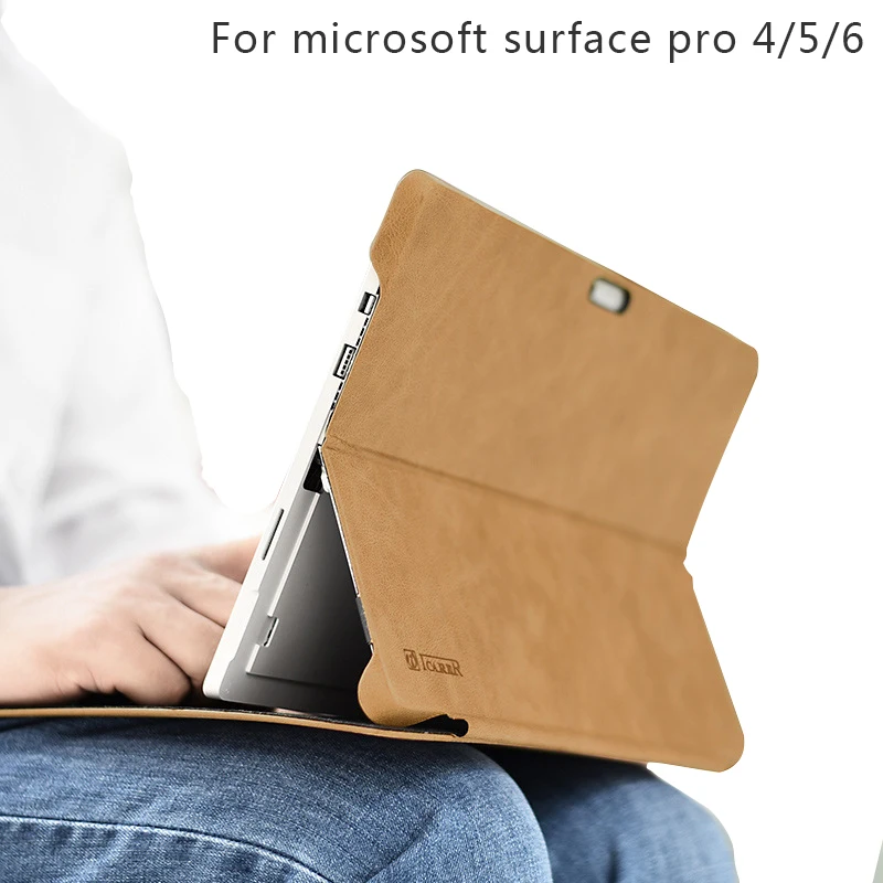 Чехол для планшета Surface Pro 7, масляный воск, натуральная кожа, подставка, держатель клавиатуры, защитный чехол для microsoft Surface Pro 6 Pro 5 Pro 4