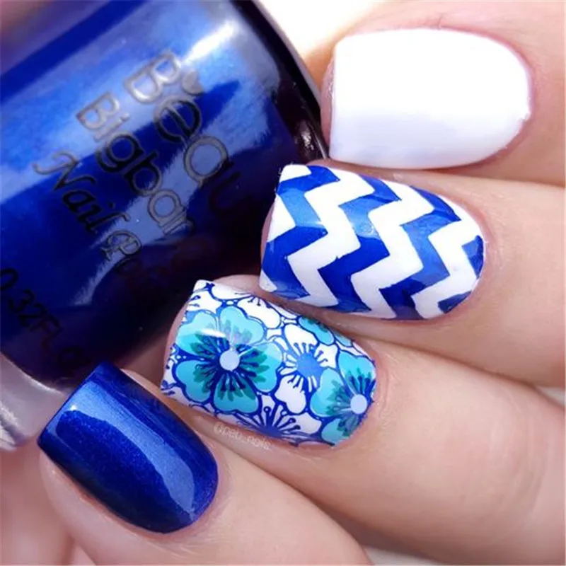 

9ml BeautyBigBang Blue Nail Stamping Polish Varnish Lacquer For Nail Art Stamping Plate Long Lasting Nail Polish Vernis Ongle