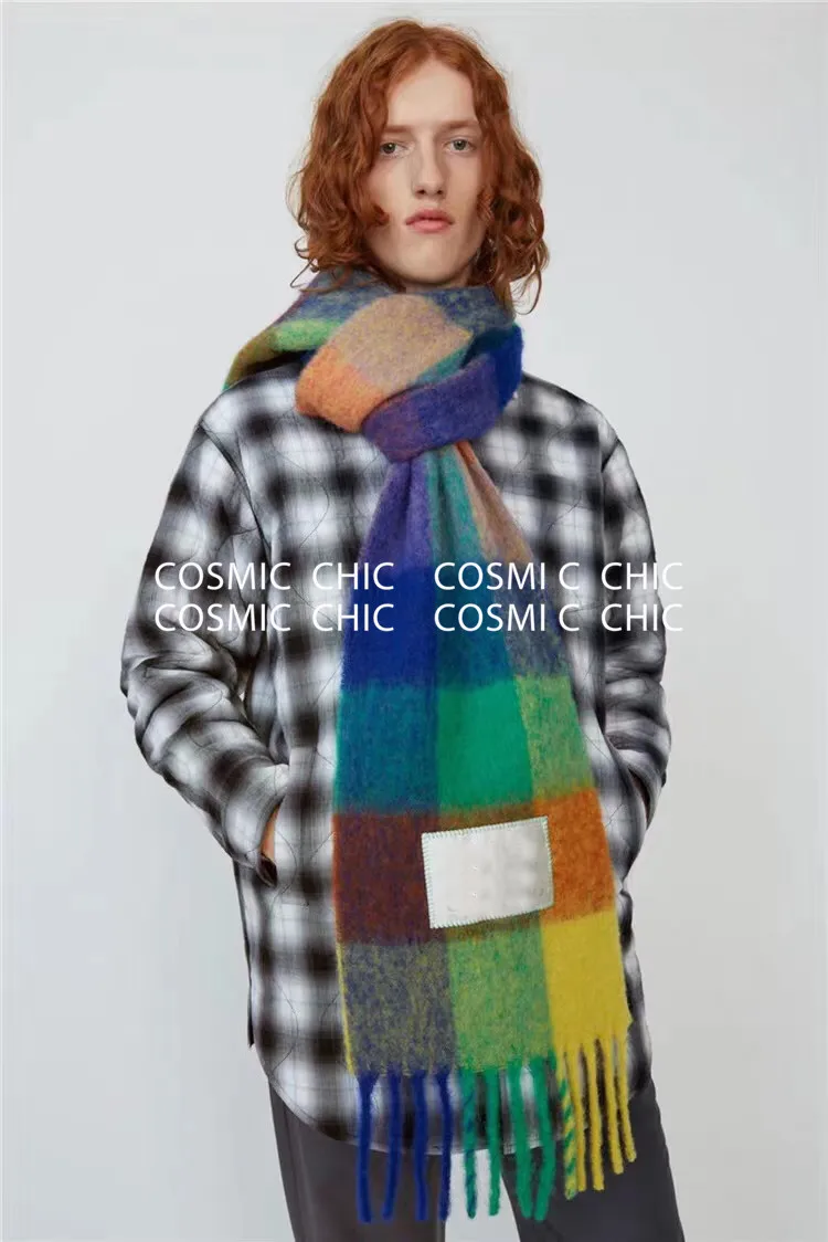Cosmicchic высокое качество британский стиль женский шарф цветной плед Зимний шарф модные шарфы на каждый день кашемировые шали