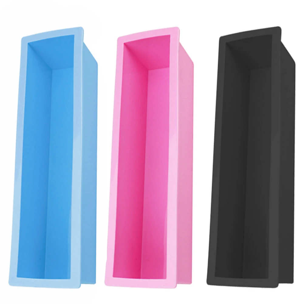 

Rectangle Loaf Soap Mold Silicone DIY Cold Processing Tools Cake Baking Toast