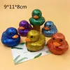 Gold Powder Rubber Duck Baby Shower Water Bb Bathing Toys For Baby Kids Children 2
