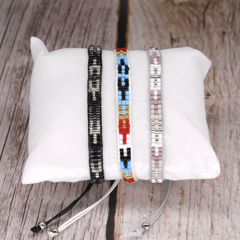 G. YCX Модные Разноцветные бисерные браслеты Miyuki браслеты ручной работы, плетеные хлопковые плетеные браслеты в богемном стиле, подарок