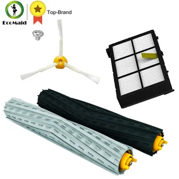 

Replacement HEPA Filter Side Brush kit For iRobot Roomba 800 900 series 870 880 980 Tangle-Free Debris Extractor Set Clean Tool