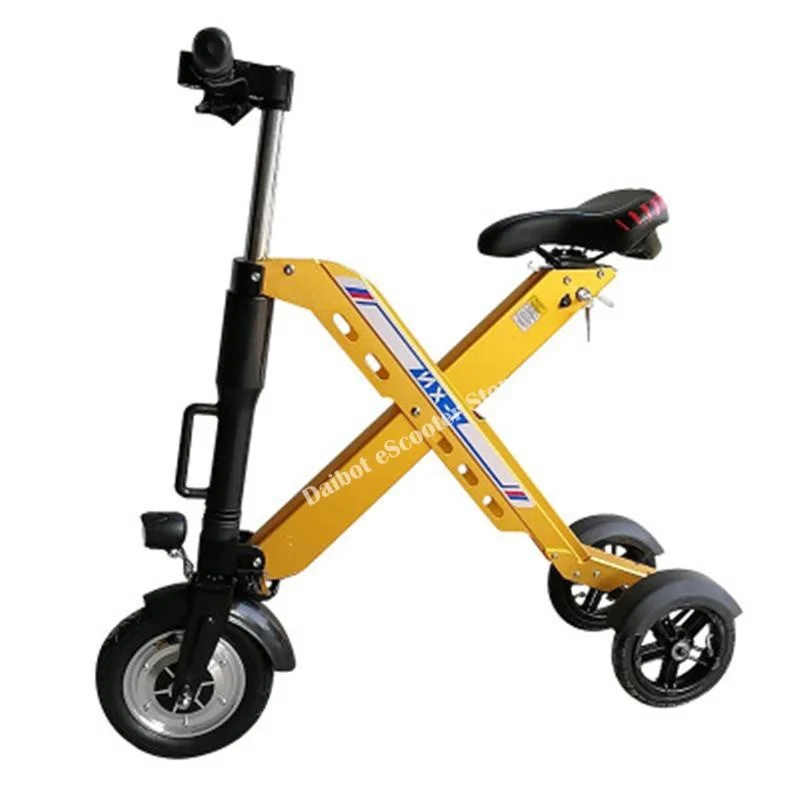 Daibot 3 Wheel Electric Scooter Mini Electric Bicycles 10 Inch 350W 36V Quick Foldable Portable Electric Bikes Adults Women (16)