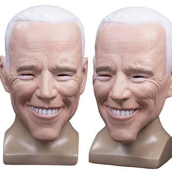 

"Joe"Biden Latex Masks Realistic Celebrity Democratic Presidential Candidate Presidential Latex Mask Halloween Cosplay Masks