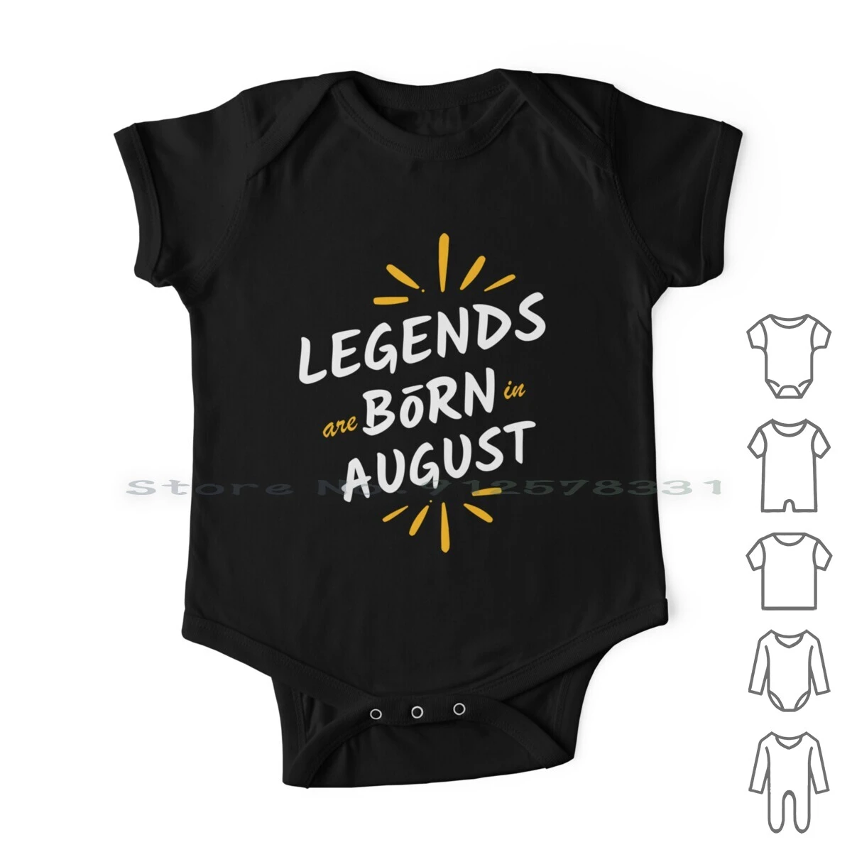 Legends Are Born In August Birthday Newborn Baby Clothes Rompers Cotton  Jumpsuits 2020 Awesome Cool 2021 King Of August New - Bodysuits - AliExpress