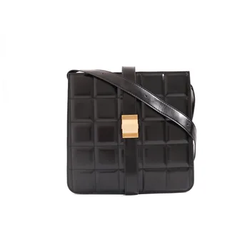 

Bag Women's Leather Bag 2019 New European and American Fashion Simple Texture Check Small Square Bag