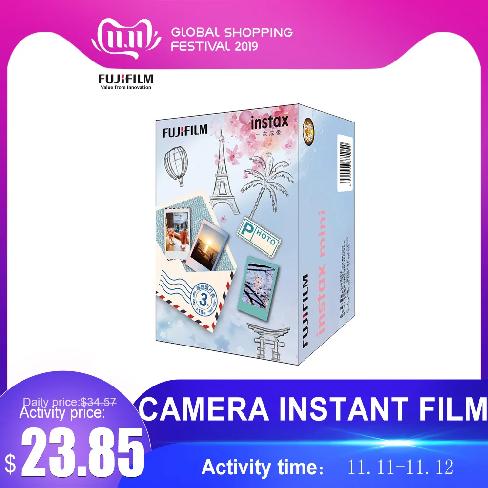 

Fujifilm Instax Camera Instant Film Photo Paper for Fujifilm Instax Mini 9/8/7s/25/50s/70/90 for SP-1/SP-2 Smartphone Printer