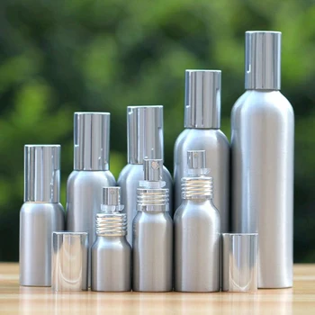 

20/30/50/60/80/100/120/150ml Mini Aluminum Cosmetic Emulsion Perfume Atomizer Empty Spray Bottle