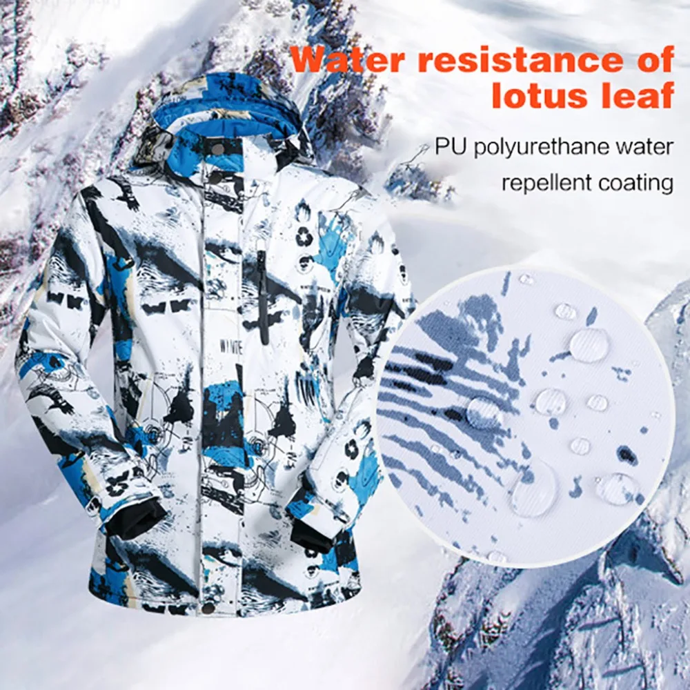 Men's Ski Tops Winter ski suit Hiking Jackets Men coat cold and windproof moisture-proof warm  #3d06 (9)