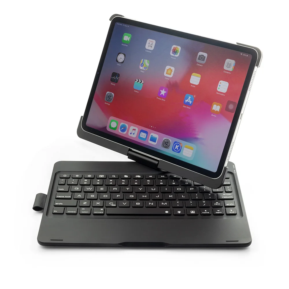 Портативные чехлы с поворотом на 360 градусов и умной клавиатурой Bluetooth для Apple iPad
