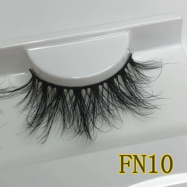 Mikiwi FN Natural Mink Lashes 10-12MM Super Fluffy Short Eyelashes Faux Cils GB Popular Messy Lashes Less Hair Faux Lashes FN10