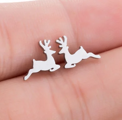 Sika Deer Starbeauty 2 шт собака кошка Дракон паук лошадь сердце Спираль пирсинг для пупка серьги женские ухо шпилька-Сережка для пирсинга ювелирные изделия для тела - Окраска металла: Sika Deer