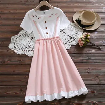 

New 2020 Summer Girl Dress Sweet Children Clothing Short Sleeve Toddler Princess Kids Dresses For Girls Clothes Vestidos W293