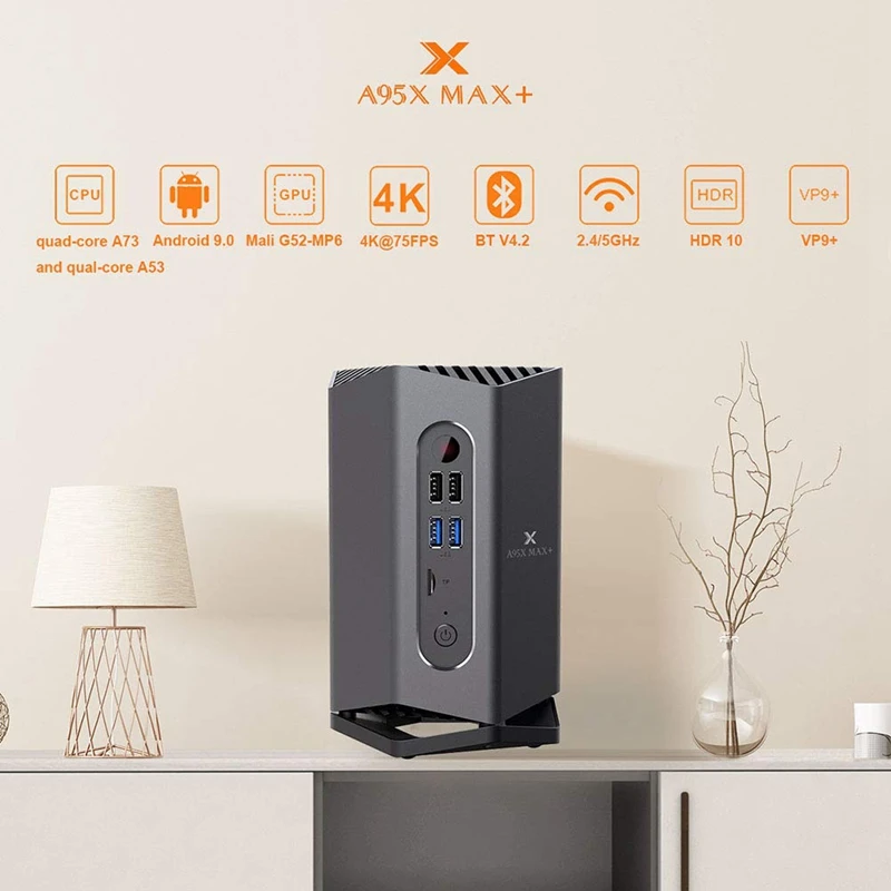 FFYY-A95 Max Plus Smart tv Box 4G 64GB Android 9,0 tv Box S922X 2,4G& 5G Dual WiFi BT4.2 1000M медиаплеер Top Smart tv Box