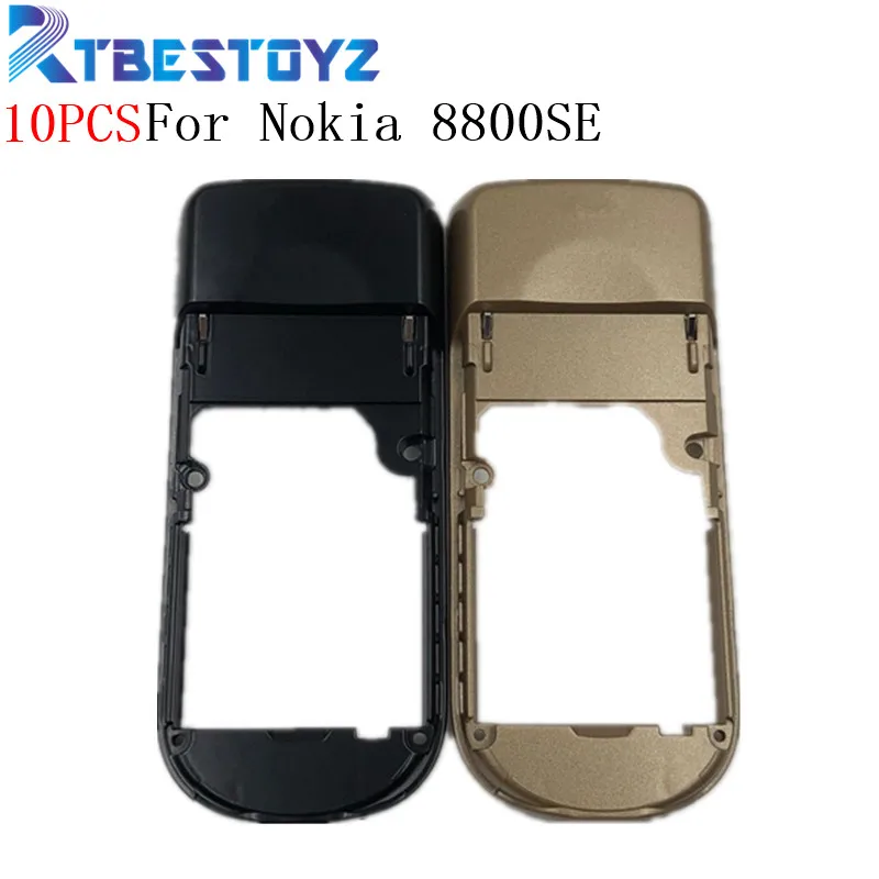 RTBESTOYZ 10 шт./лот для Nokia 8800SE черного и золотого цвета промежуточный Корпус Замена для Nokia 8800 Sirocco