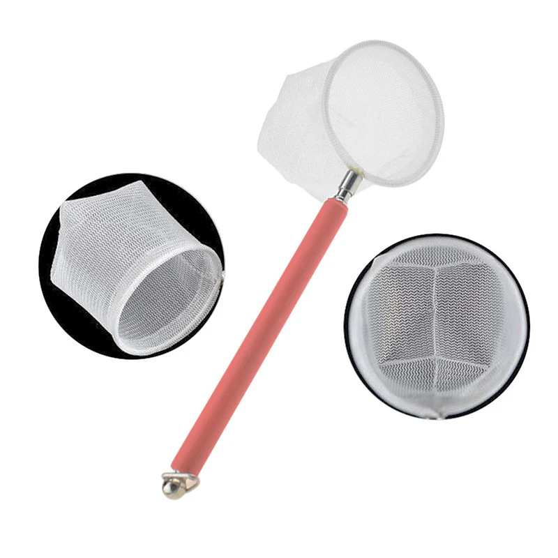 New 3D Mini Stainless Steel Adjustable Fish Tank Catch Net Shrimp Scoop Fish Scoop Round Square Pocket Shrimp Catching Nets