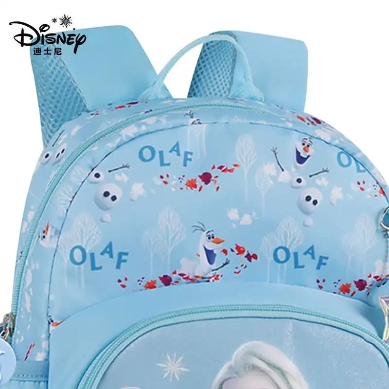 Disney Frozen School Bags for Girls Elsa Anna Kindergarten Backpack Suitable Kids 2-6 Years Super Light Water Proof Mochilar