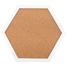 Panneau mémo multifonction en liège, hexagonal, tableau Photo, panneau de Message pour la maison