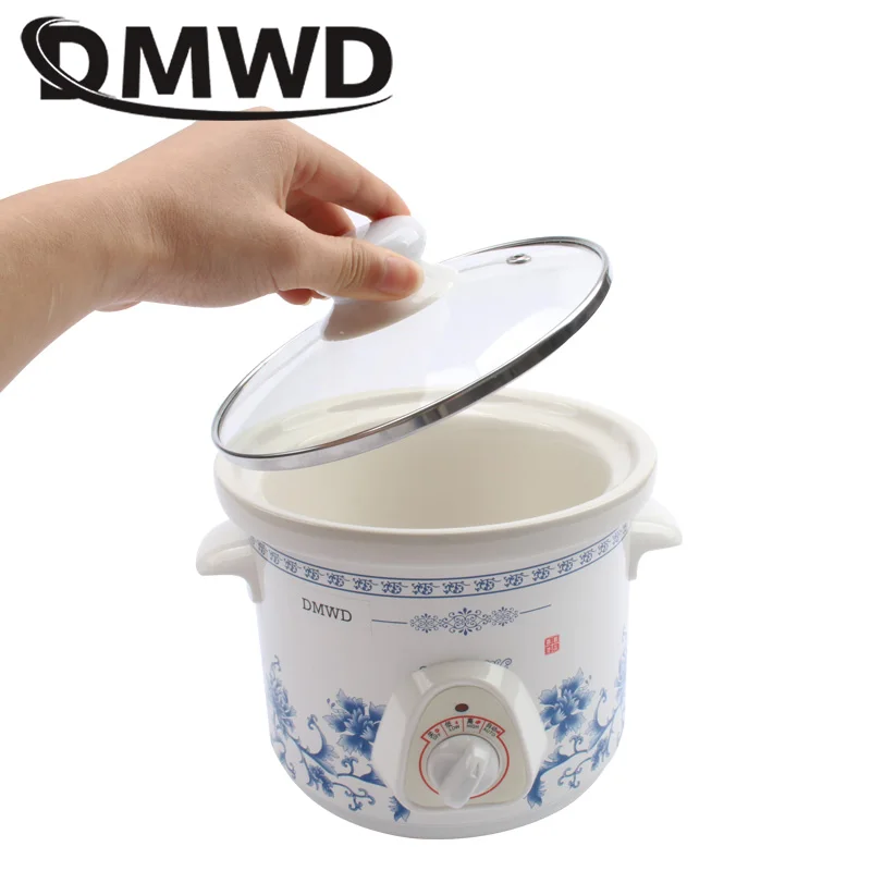 DMWD 1 5 л электрическая мини кастрюля для приготовления тушения супа каши с