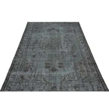 

Handmade Gray Vintage Overdyed Turkish Area Rug 163x265 Cm-5'4''X8'8''